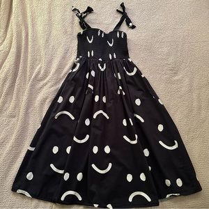 Lazy Oaf happy sad shoulder tie dress